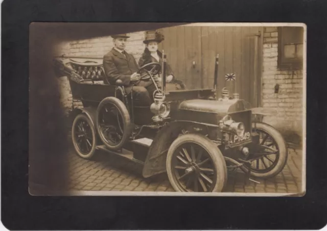 Surrey Registration Vintage Motor Vehicle, Real Photographic, RPPC