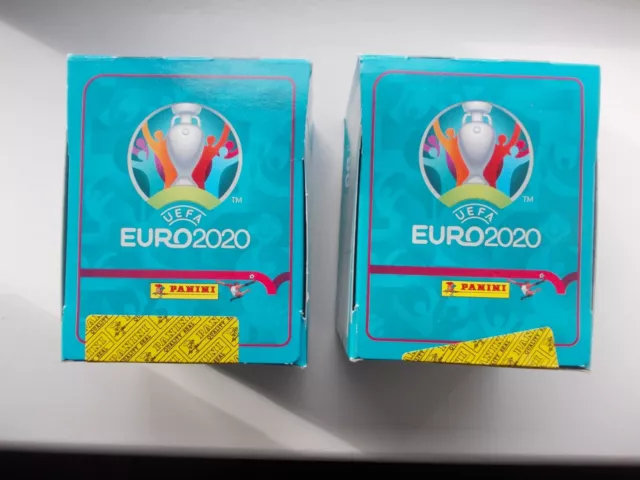2 Factory Sealed Boxes Withdrawn Panini Euro 2020