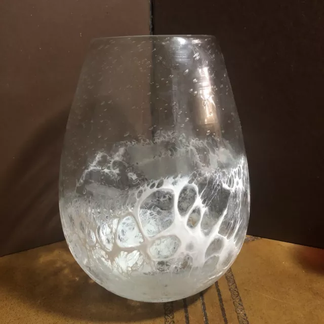 Stunning Wave Cresting Hand Made Vase