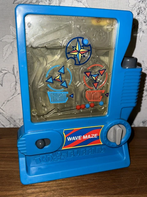 Ancien jouet mécanique automate enfant bulles tôle MARUSAN