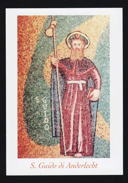 Santino Holy Card Image Pieuse  Heiligenbild  S. AGuido di Anderlecht