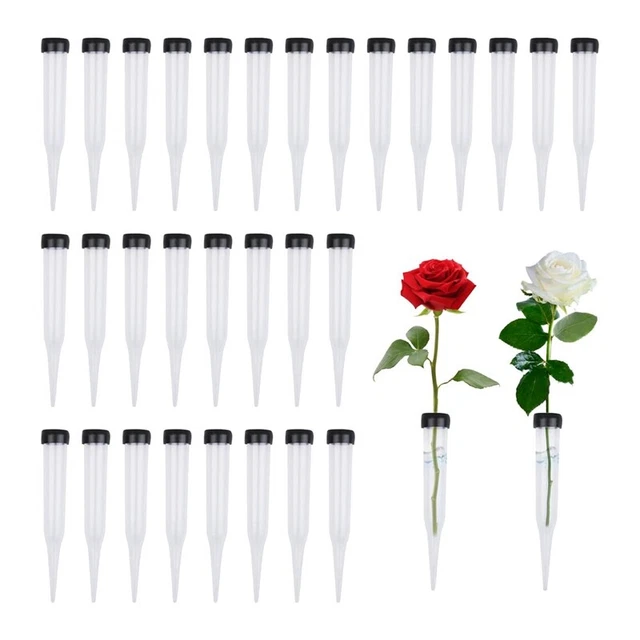 Flower Tubes Transparent Water Tube for Flowers, Reusable Flowers, Water Tu H7V6