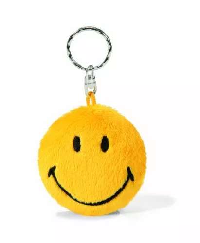 NICI Smiley Yellow Bean Bag Keyring