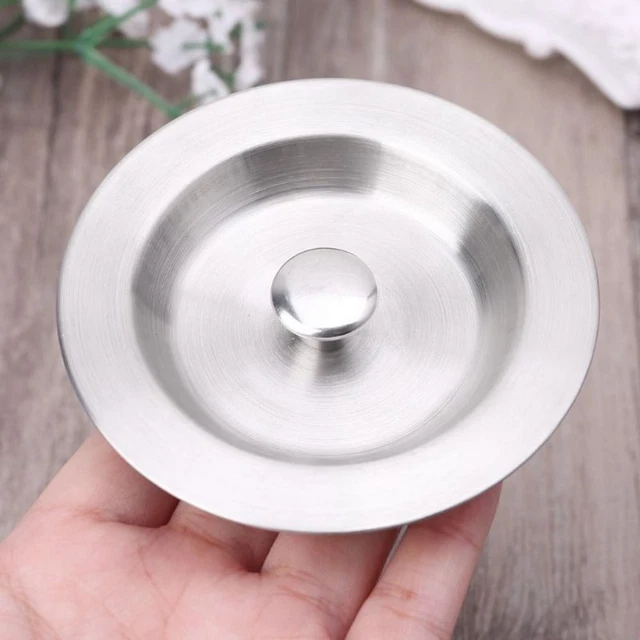 Bouchon Évier Baignoire Universel 42-46mm - Étanche, Acier Inoxydable Et Silicone