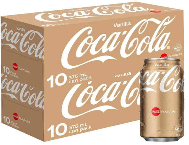 Coca-Cola Vanilla Soft Drink Multipack Cans 20 x 375 mL