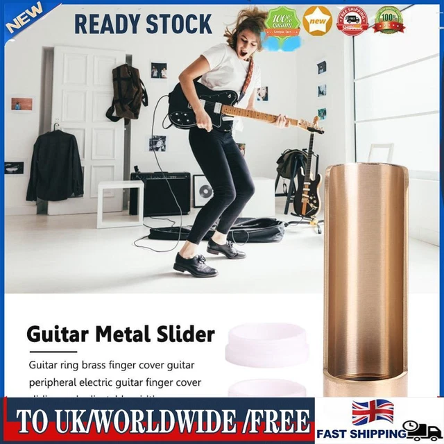 Guitar Slide Bar Metal Finger Smooth Slides for Guitar Ukulele String Instrument