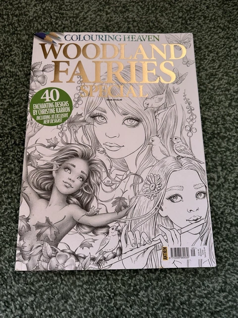 COLOURING HEAVEN WOODLAND Fairies Colouring Book £16.13 - PicClick UK