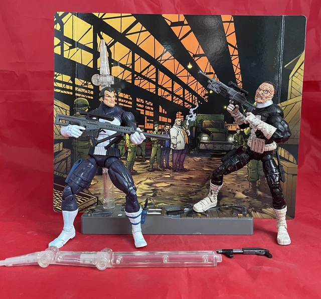Punisher Jigsaw Variant Face Off Marvel Legends 2 Pack ToyBiz 6” Figures