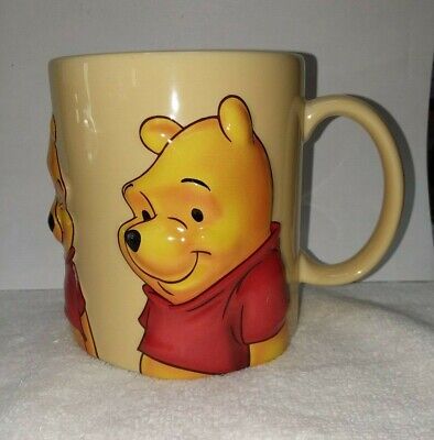 Winnie The Pooh 3-D Mug Yellow 16 Oz Disney Store Pre-owned Excellent Condition