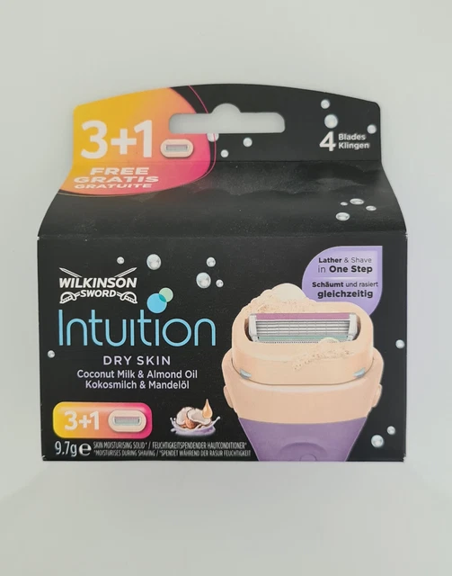 NEU OVP Wilkinson Sword Intuition Dry Skin 3+1 (4 Klingen)