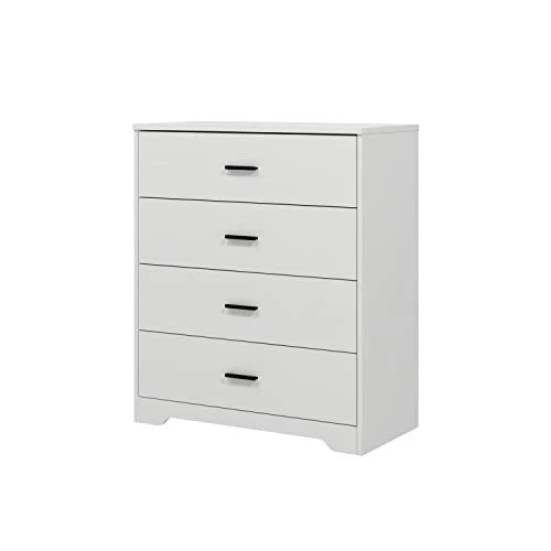 Panana Dresser for Bedroom with 4/5 Drawers, Wooden Chest of 4 Drawer White