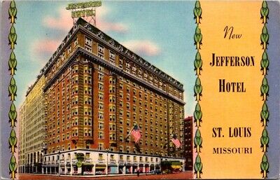 Vintage Postcard The New Jefferson Hotel St. Louis Missouri MO c.1930-1945  Y020