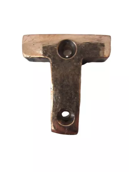 T – BRASS Letters / Letter - HOUSE DOOR Sign - SOLID - Capital Alphabet Letter