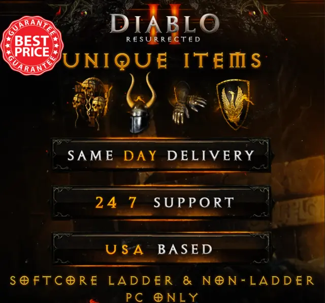 Diablo 2 Resurrected LADDER D2R ITEMS 🔥Arach Zaka Veil Griffon's🔥 Fast & Safe!