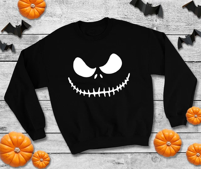 Maglione viso zucca di Halloween - Felpa spettrale top divertente