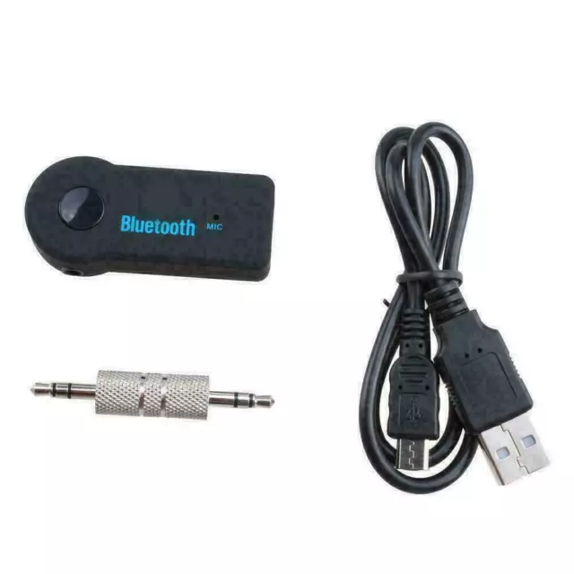 USB 3.5mm Bluetooth Wireless For Aux Stereo Audio Receiver Adapter Music E6C1