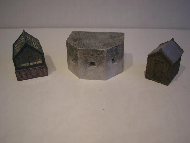 Oo Job Lot Hornby Skaledale Greenhouse Shed Bunker Building 3 Items
