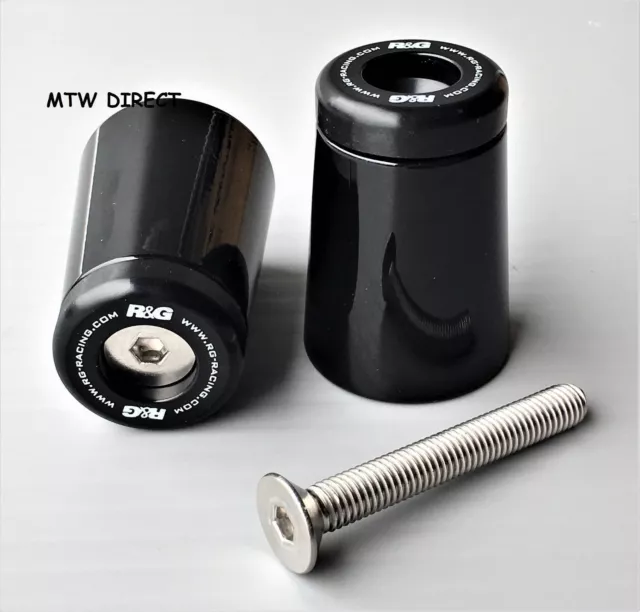 R&G bar end weights sliders protectors for BMW F800ST F800S All Years  | BLACK