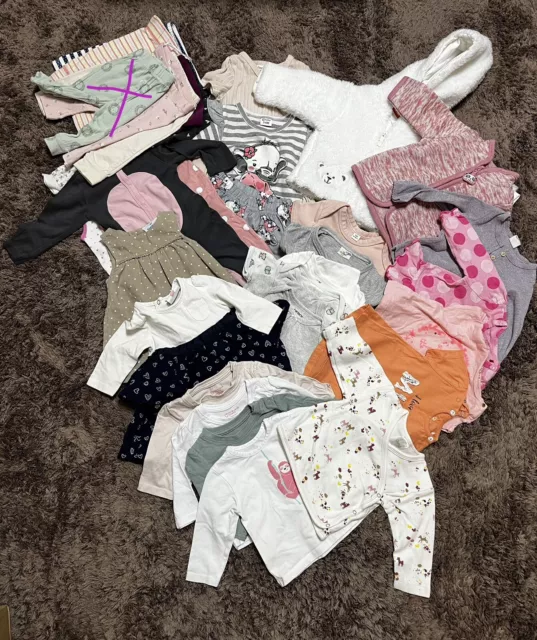 Baby Mädchen Kleidung Paket Größe 62 Bekleidung Paket 32 Teilen