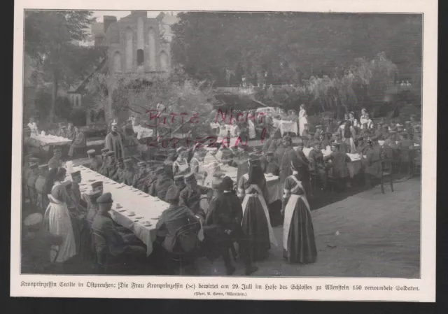 Bildnis 1915, Kronprinzessin Cecilie Schloss Allenstein WWI