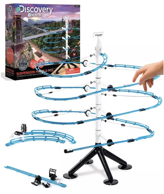 DISCOVERY MINDBLOWN SUSPENSION Marble Run 113 Piece DIY Action Track ...