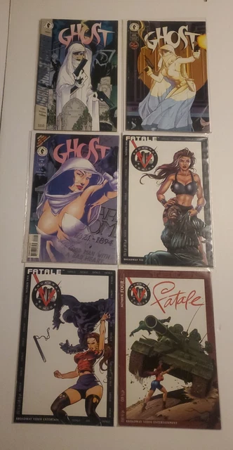 Dark Horse Ghost And Fatale Broadway Comics Comic Mixed Lot Sexy Lady Cover