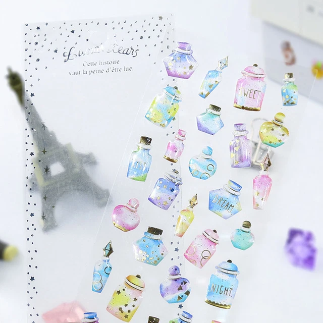 9 Pcs Fotoalbum Dekor Scrapbooking-Aufkleber Telefon Aufkleber 3D-Aufkleber