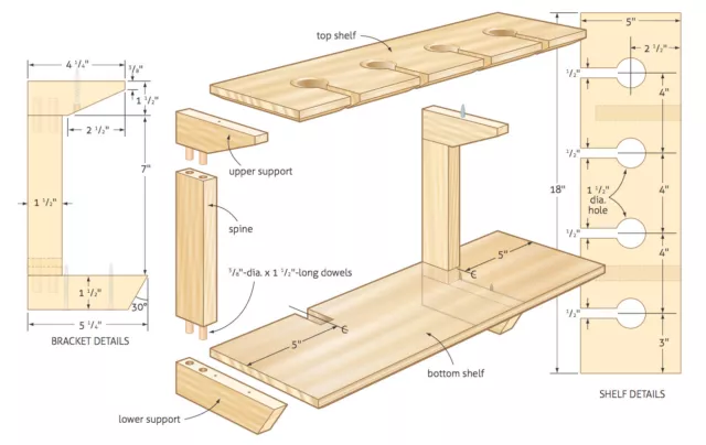 Pdf Blueprint Madera Carpintería Hágalo usted mismo Mecánica Cuántica Tecnología libros revistas usb 16 gb