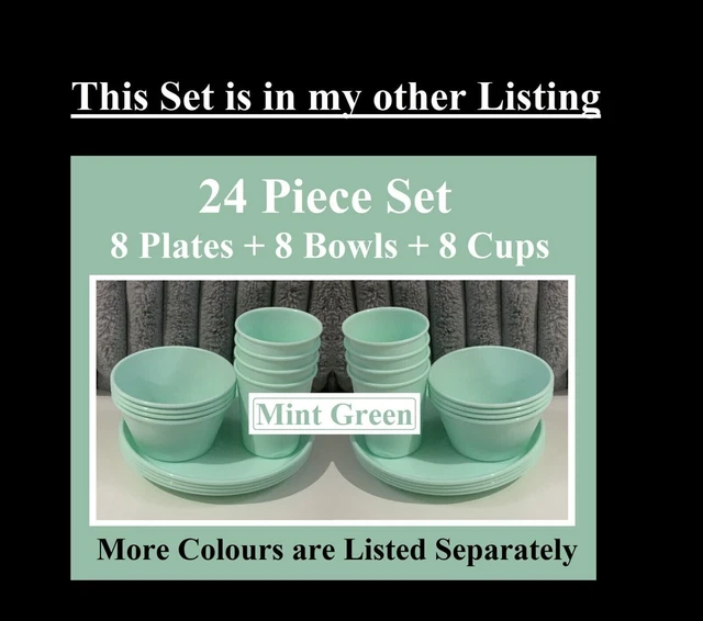 72 PIECE DINNER Set Kids Plastic DUNELM Plates Bowls Cups + IKEA KALAS