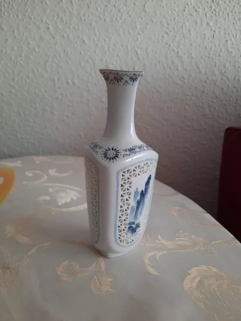 Antike Vintage Chinesische Porzellan Vase China Blumenvase