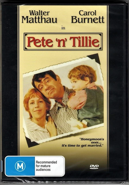 Pete 'N' Tillie Dvd Walter Matthau Region 4 Brand New/Sealed #Ab5