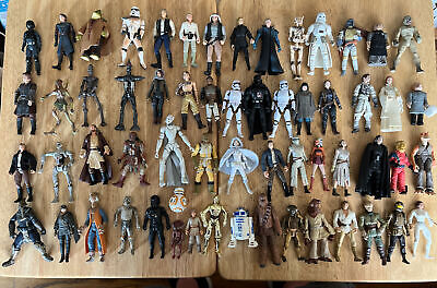 Lot Of 60 Star Wars Action Figure 3.75” R2D2 C3PO Darth Vader Luke Leia Han Solo