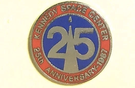 1987 Kennedy Space Center  25th Anniversary, Lapel Pin