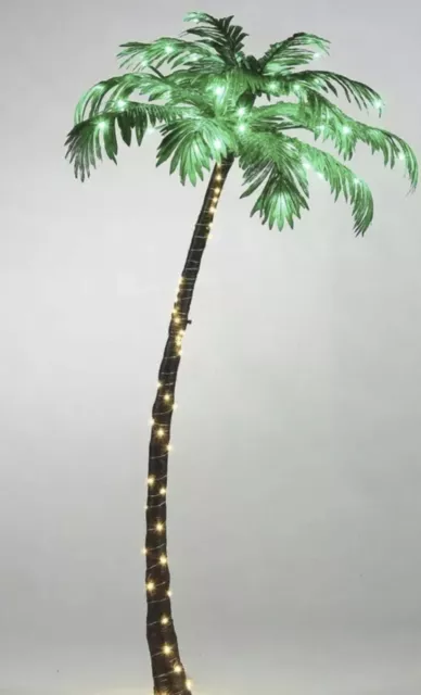 Solar palm tree clearance string lights