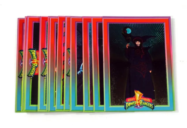 1994 Collect-A-Card / Saban Power Rangers Walmart Foil Set (12) Nm/Mt
