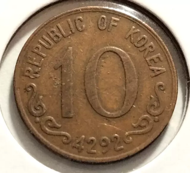 1959  South Korea 10  Hwan Coin - KM#1 - Combined Shipping    (IN#10848)