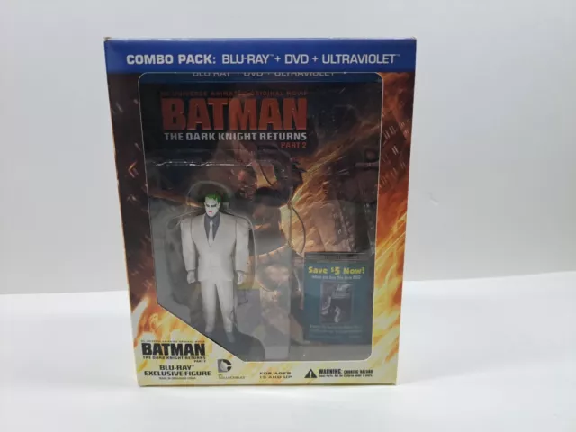 Batman: The Dark Knight Returns Part 2 with Joker Figure, Blu-ray-DVD.No Digital