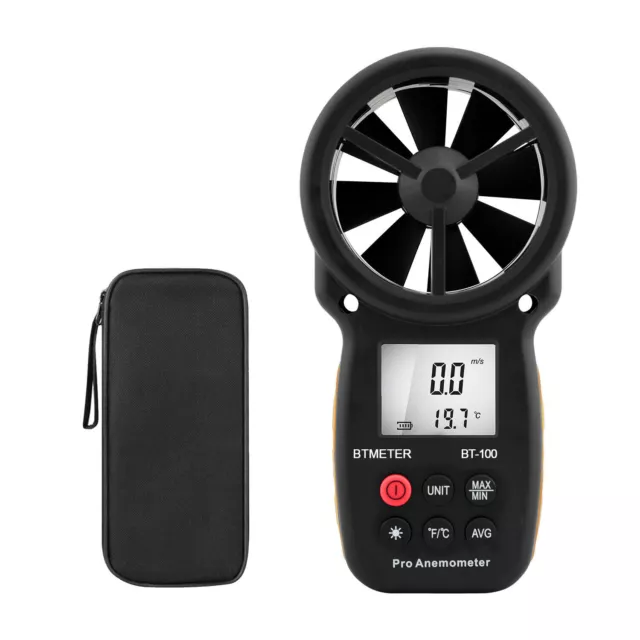 Wind Speed Meter Anemometer Handheld Digital  Back-light Air Velometer Max/Min