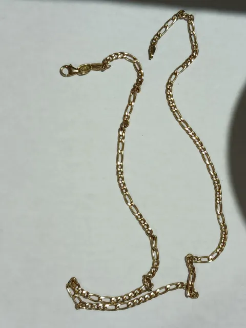 14kt Gold Heringbone 18" Necklace 3.54 Grams