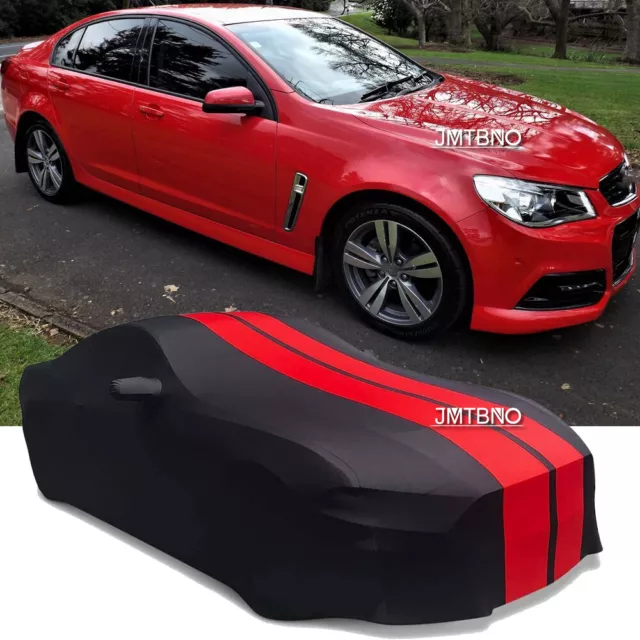 For Holden Commodore VF VE Stain Stretch Car Cover Dust Proof Custom Red Line