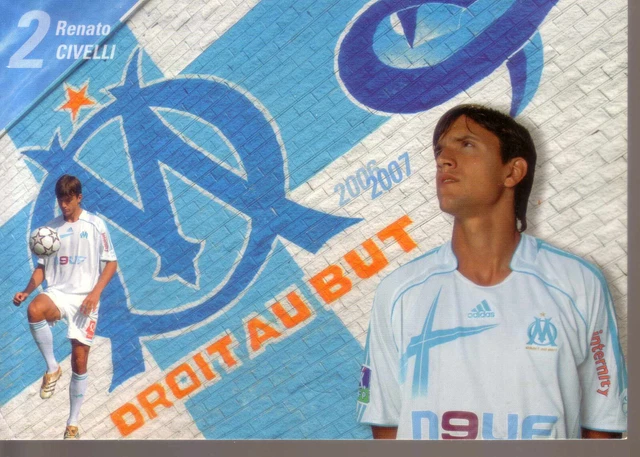 Carte Postale Robert Marquay – OM Marseille – Saison 1997-1998
