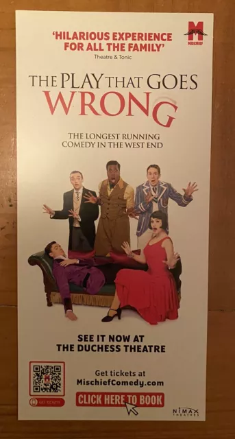 The Play That Goes Wrong Peter Pan Flyer West End Theatre London