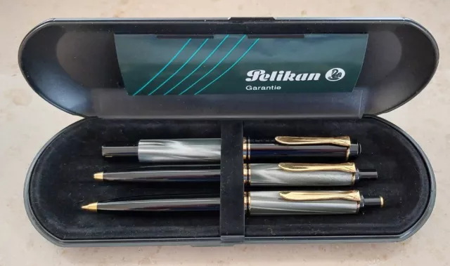 Set Pelikan M200 K200 D200 grau Füller Kugelschreiber Druckbleistift  W.-GERMANY