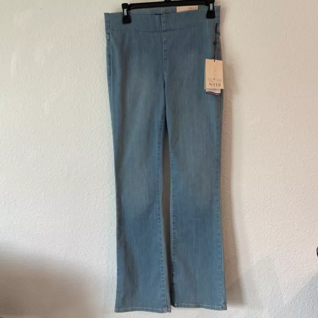 NYDJ Pull On Marilyn Straight Leg Jeans Sz S Womens Bridgeport Elastic Waist NWT