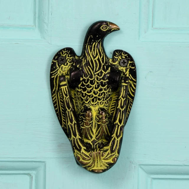 Fait à la Main Eagle Oiseau Forme Porte Laiton Heurtoir