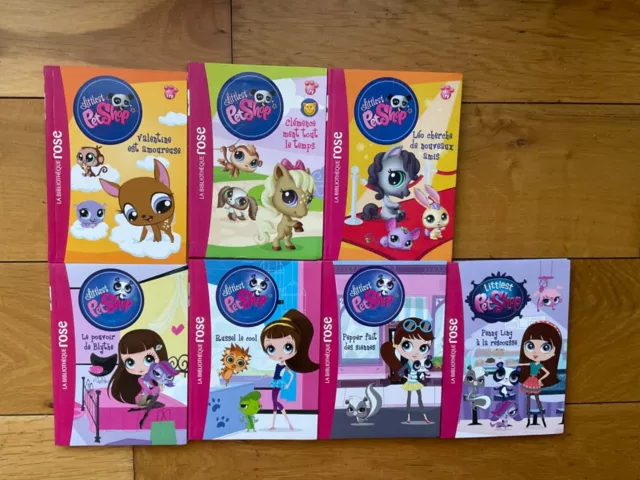 Littlest Petshop lot de 7 livres Bibliothèque rose