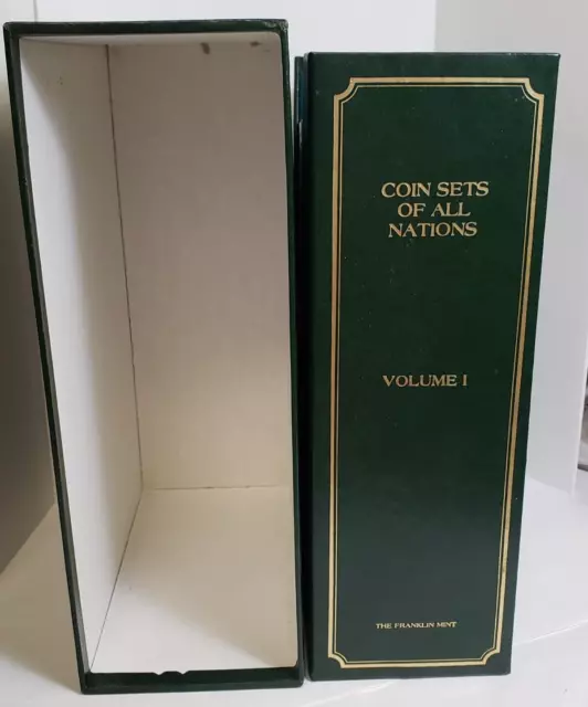 Coin Sets of All Nations Album Slip case Volume 1 (No Coins) The Franklin Mint
