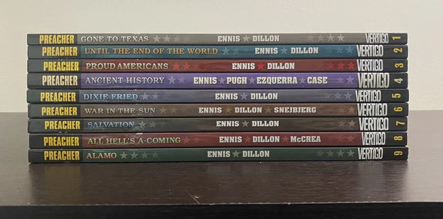 Preacher TPB Lot Complete Set Vol. 1-9 VERTIGO Garth Ennis Steve Dillon