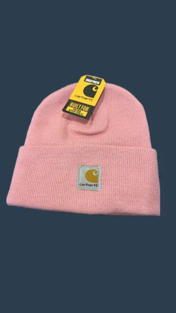 NWT kids Carhartt beanie hat-pink