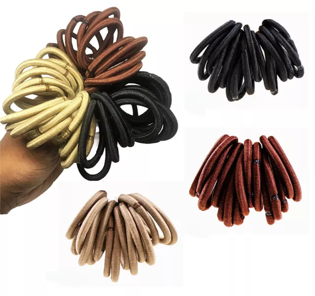 EXTRA THICK QUALITY HAIR BANDS Elastics Bobbles Kids Girls School Ponies Ties UK